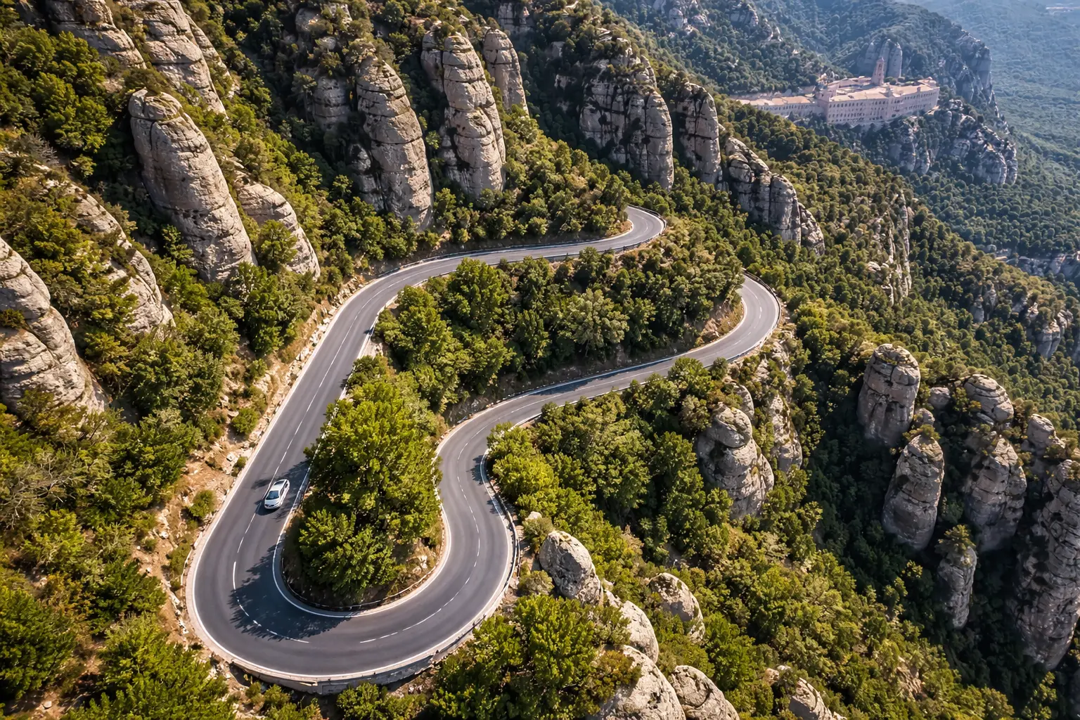 Bergroute im Umland von Barcelona